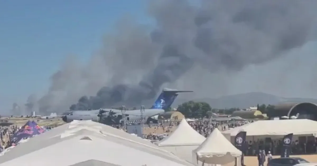 Greek F-4 Phantom Crashes At Tanagra Air Base During Athens Airshow