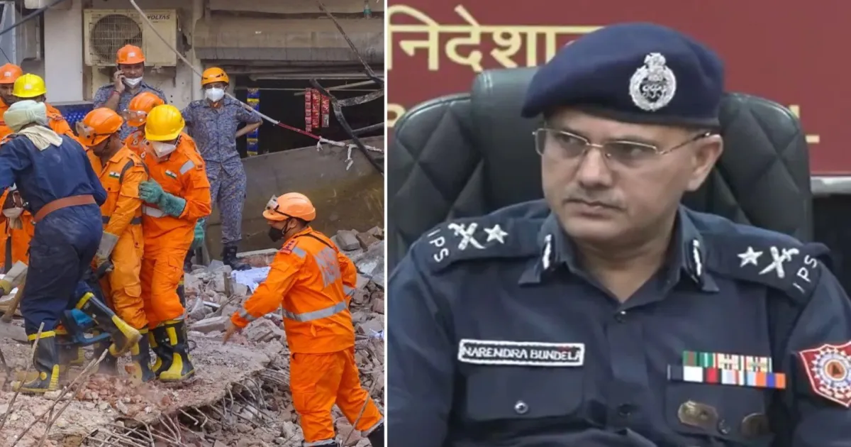 Satya Niketan Building Collapse: NDRF Conducts Intensive Search And Rescue