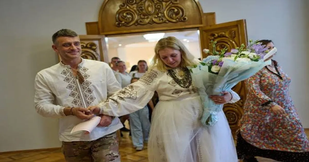 Ukrainian Couple Marries After Russian Strike Damages Their Home Before Wedding