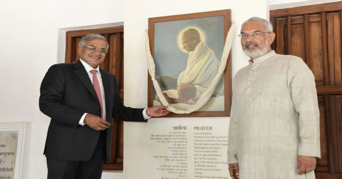 CEC Gyanesh Kumar Pays Tribute At Sabarmati Ashram On Gujarat Visit