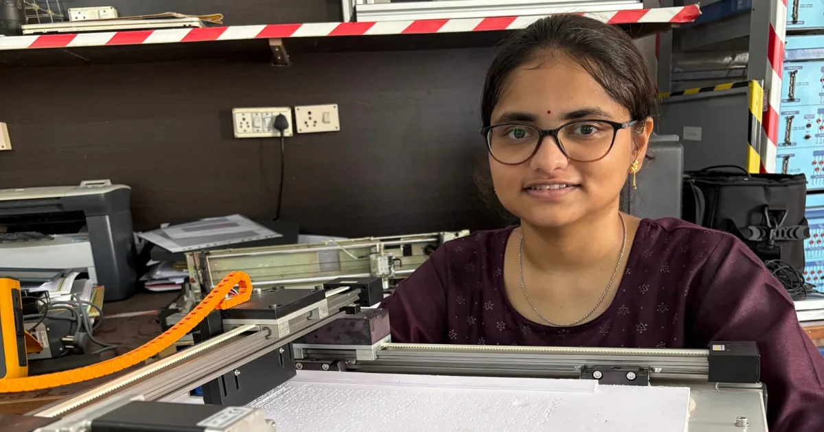 Andhra Student’s Voice-To-Braille Innovation Helps Visually Impaired People Write