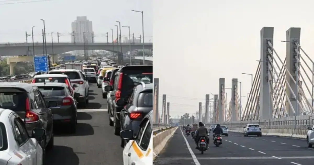 Delhi’s Newly Opened Barapullah Phase-III Flyover Struggles With Heavy Traffic On Second Day