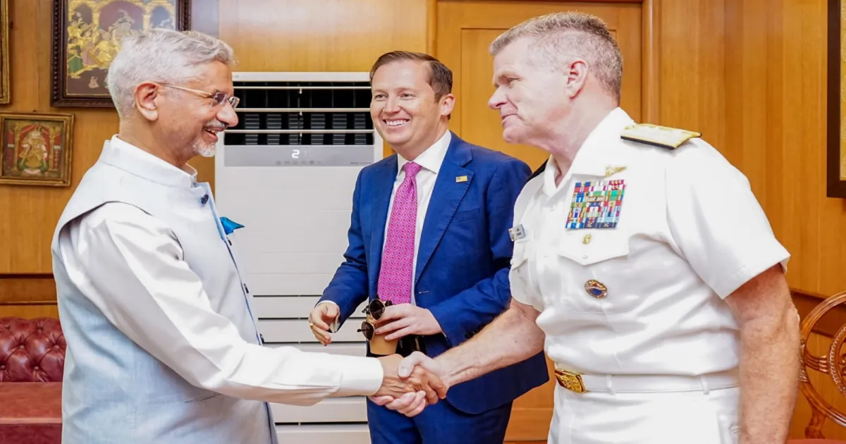 Jaishankar Meets US Indo-Pacific Commander Paparo In Delhi