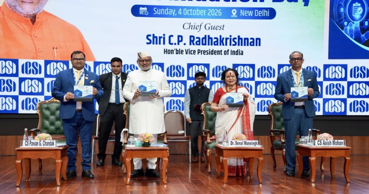 Good Governance Key To Investor Confidence: V-P Radhakrishnan At ICSI Foundation Day