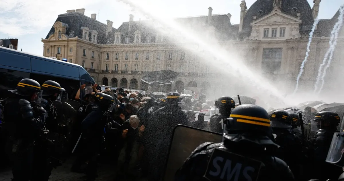 France Sees Mass Education Protests; Tear Gas Deployed During Rally Of 260,000 People