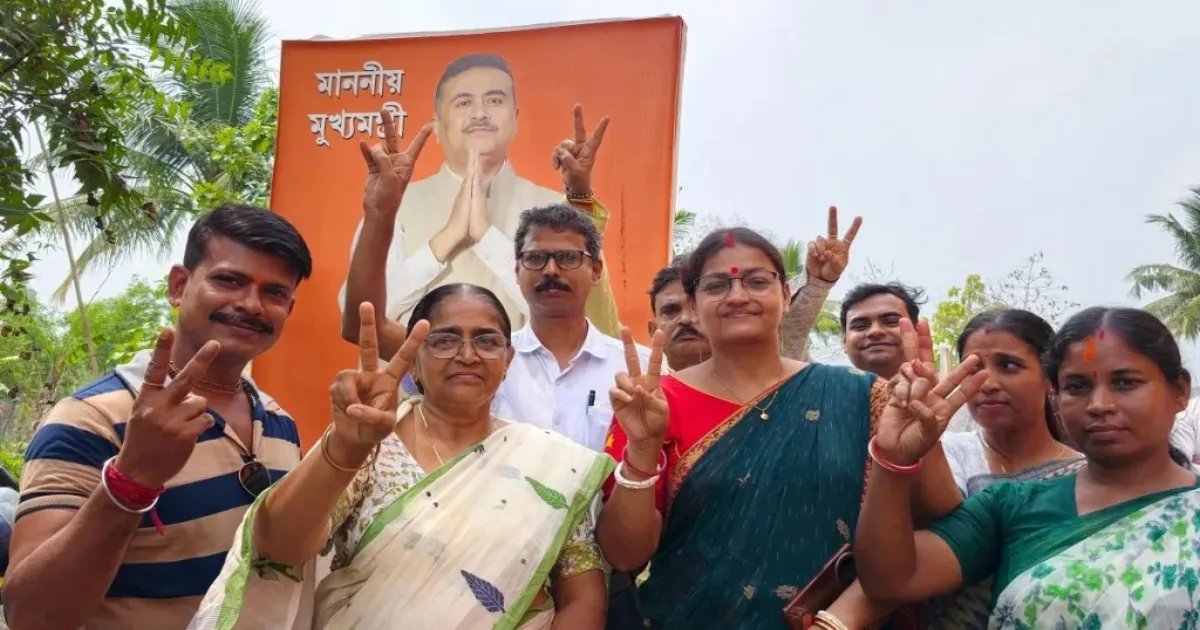 Bengal Bypolls Underway With BJP Candidates Leading In Nandigram And Rejinagar