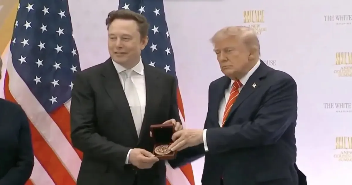 Elon Musk Receives Science Medal; Trump Praises His Groundbreaking Technological Contributions