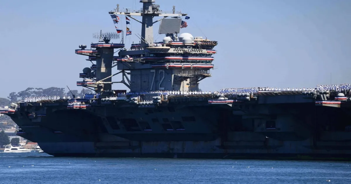 USS Lincoln Reaches Home Port After Completing A Difficult Deployment In The Gulf Region