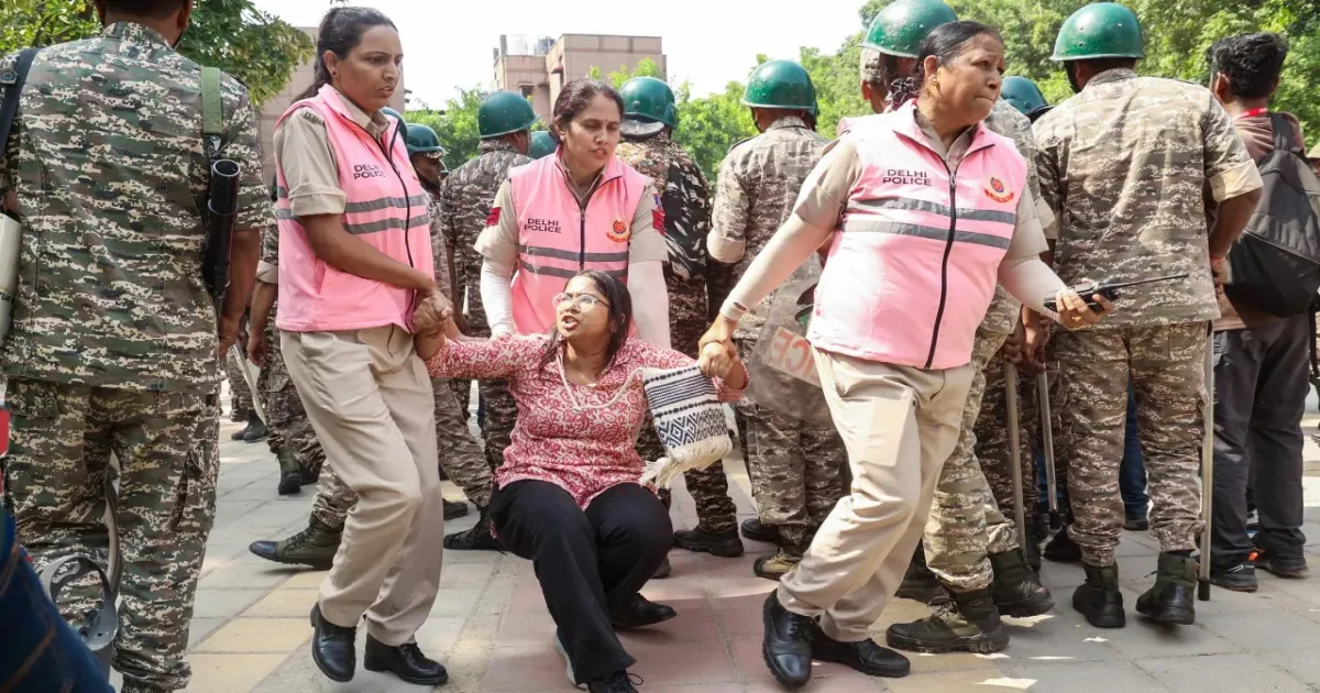 Around 1,000 Detained Across Delhi Amid CJP Demonstration