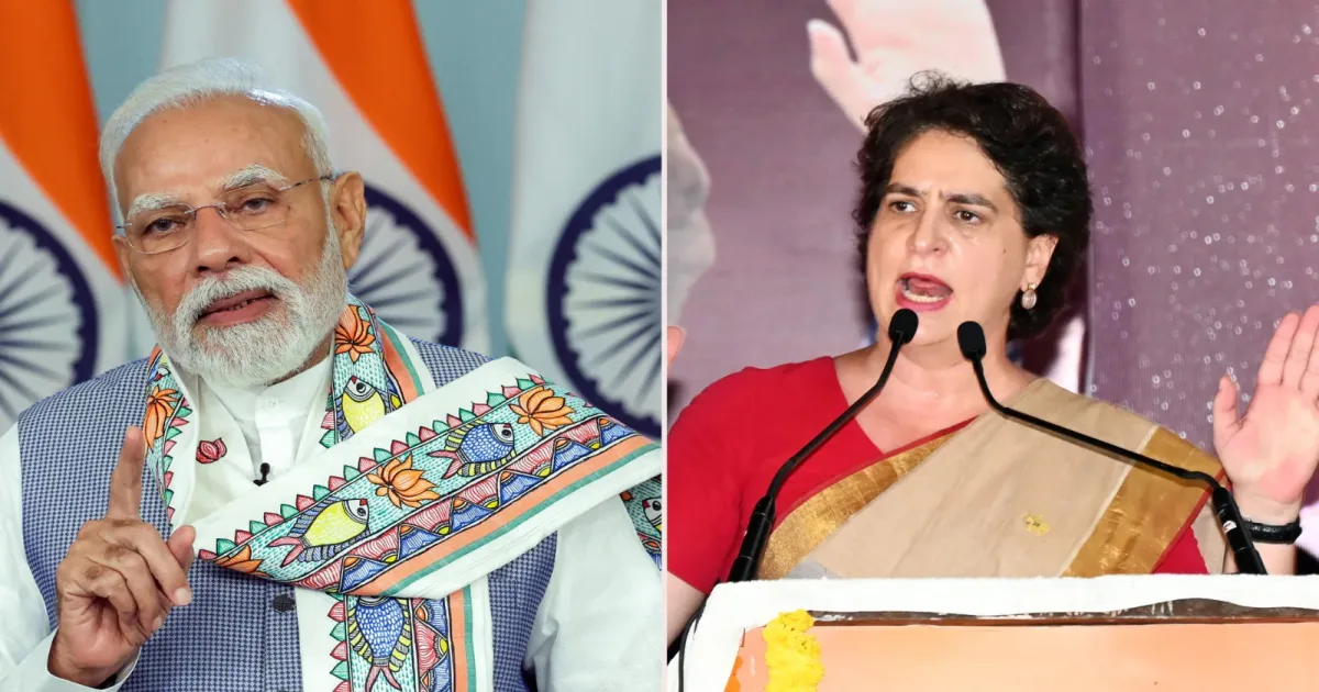 Priyanka Gandhi Accuses Modi Government Of Undermining Democracy Over Delhi Protest Curbs