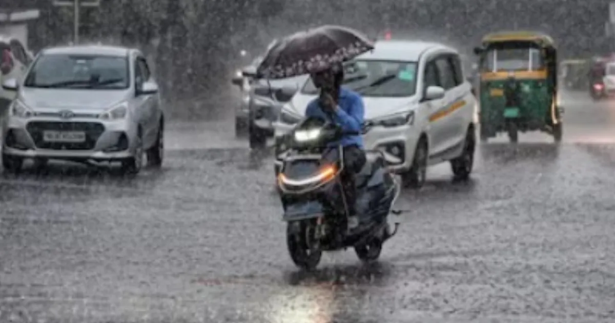 Delhi-NCR Hit By Morning Storms As Heavy Rain Causes Waterlogging Across Several Areas