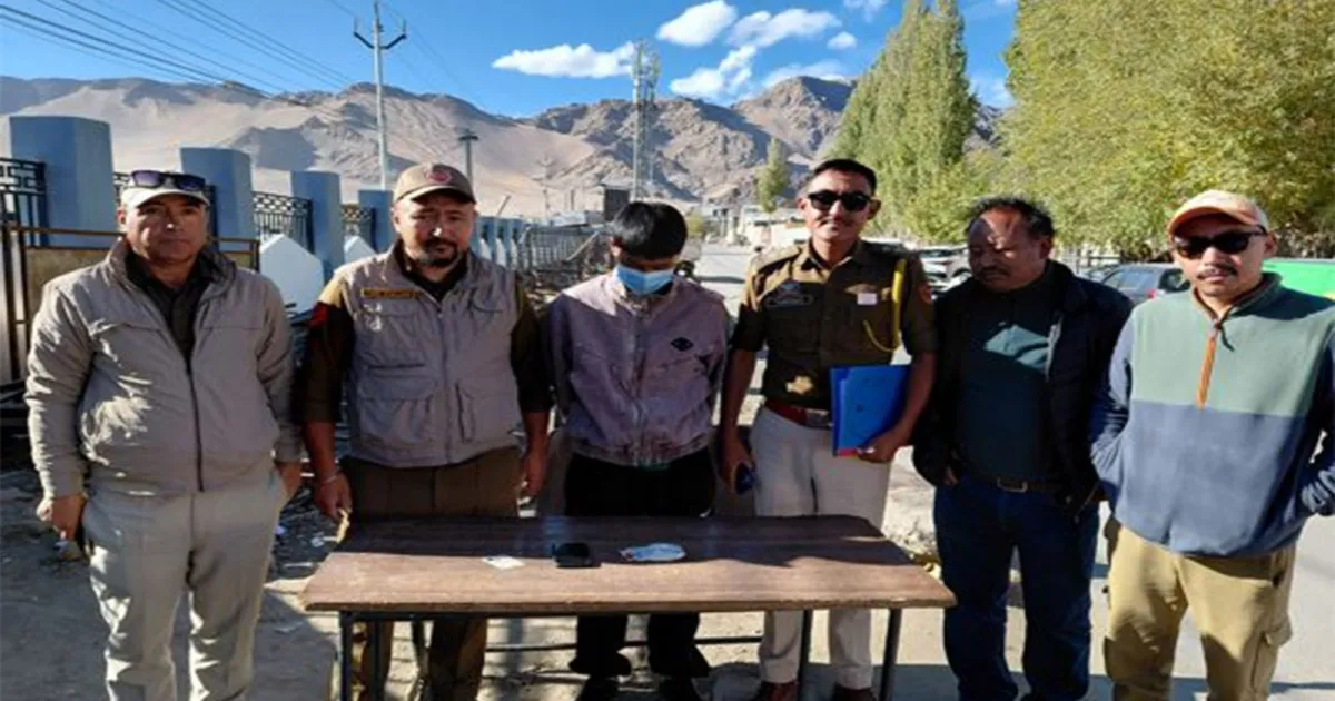 Leh Police Arrest Youth For Alleged Narcotics Possession Outside KBR Airport