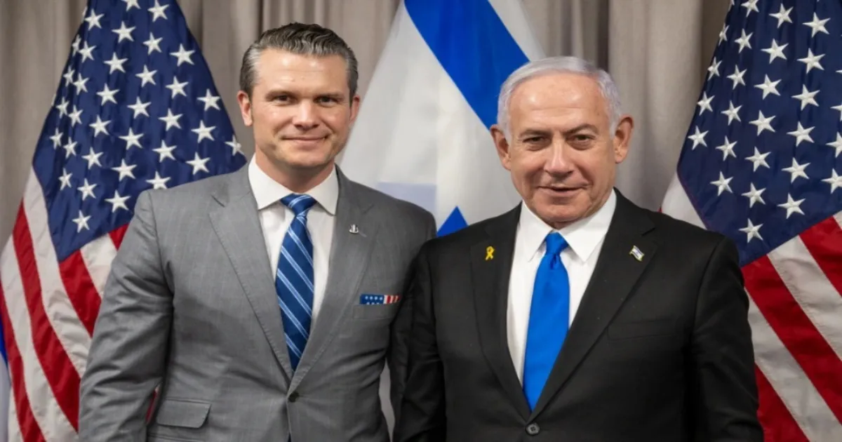 Pete Hegseth Arrives In Israel For High-Level Talks With Prime Minister Benjamin Netanyahu