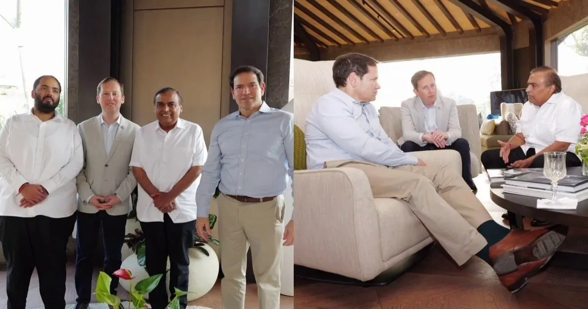 Marco Rubio Visits Reliance's Jamnagar Complex For India-US Energy And Technology Talks