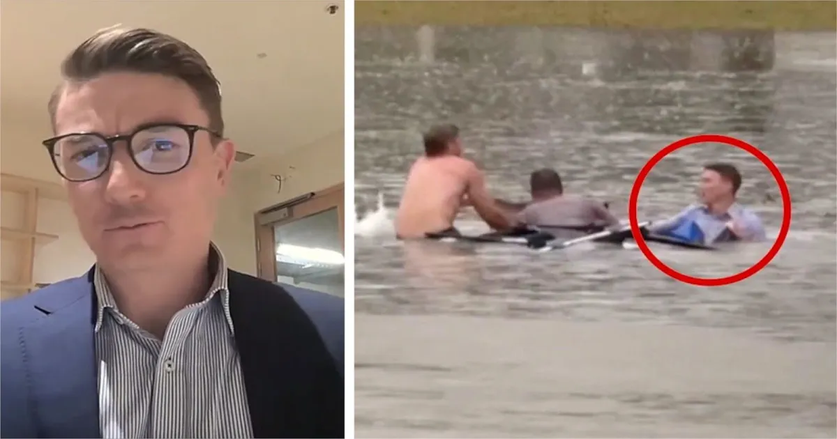 Journalist And Bystander Rescue Man Trapped In Car Amid Australian Floods