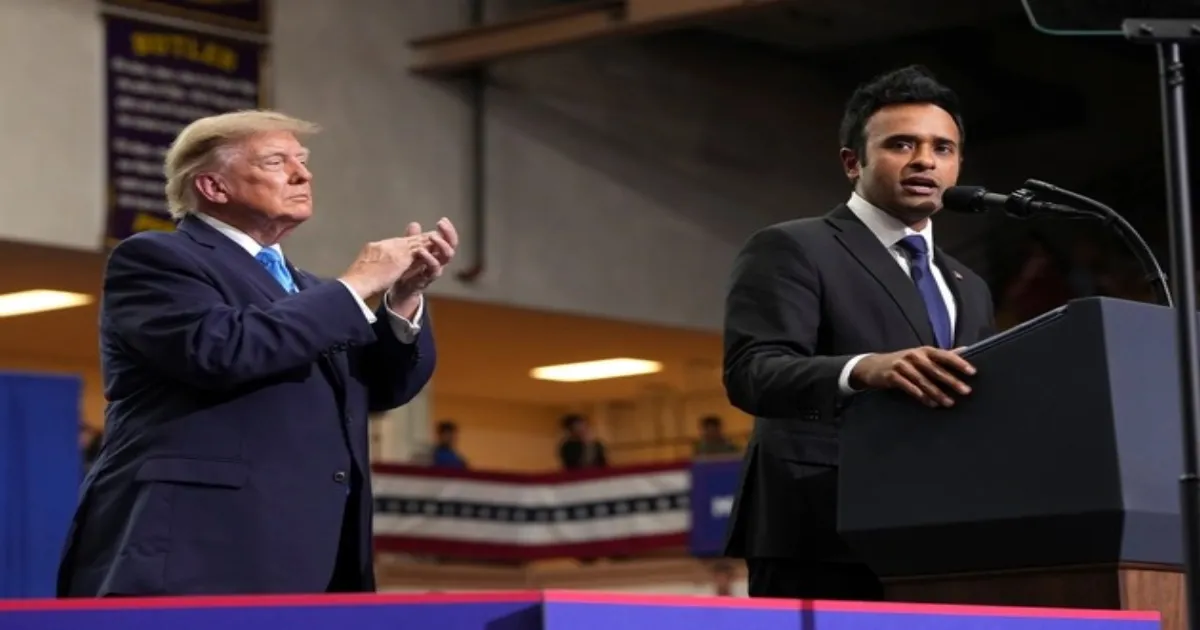 Trump Rallies Behind Vivek Ramaswamy As Controversial Advertisement Draws Political Attention