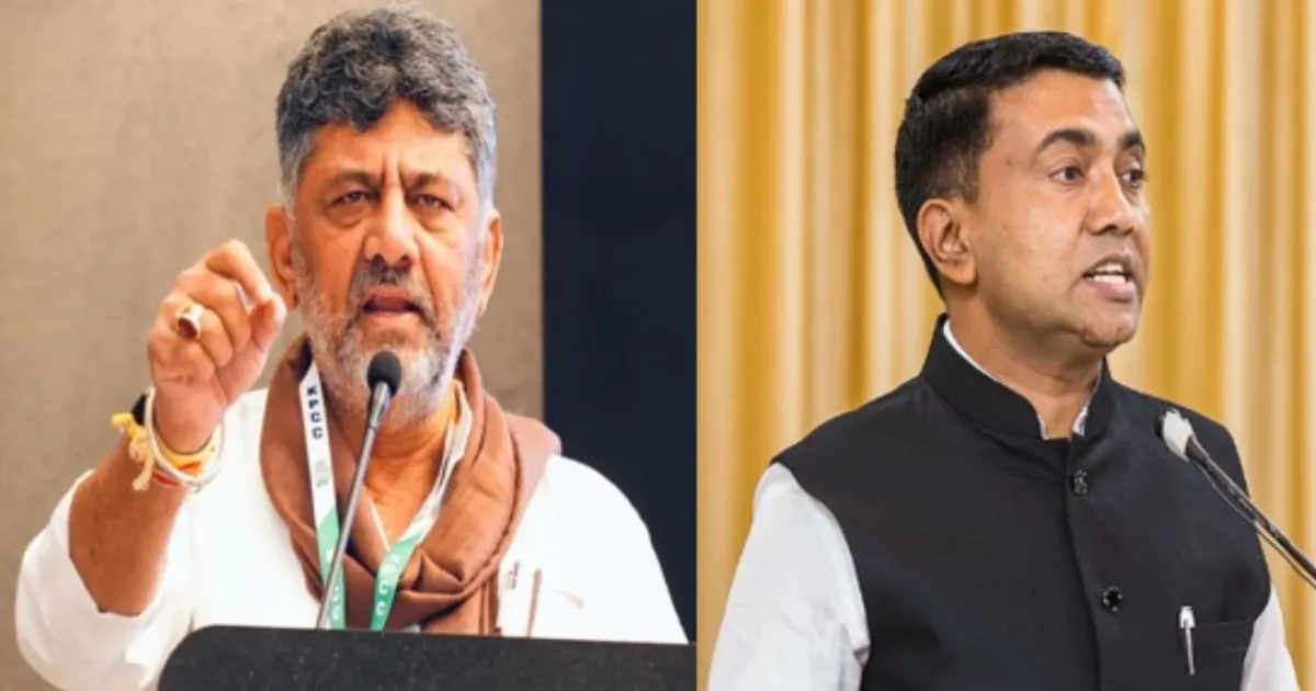Goa CM Pramod Sawant Questions DK Shivakumar’s Kannada Outreach Ahead Of Elections