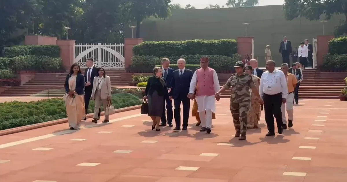 Russia’s State Duma Speaker Visits Rajghat To Pay Tribute To Mahatma Gandhi
