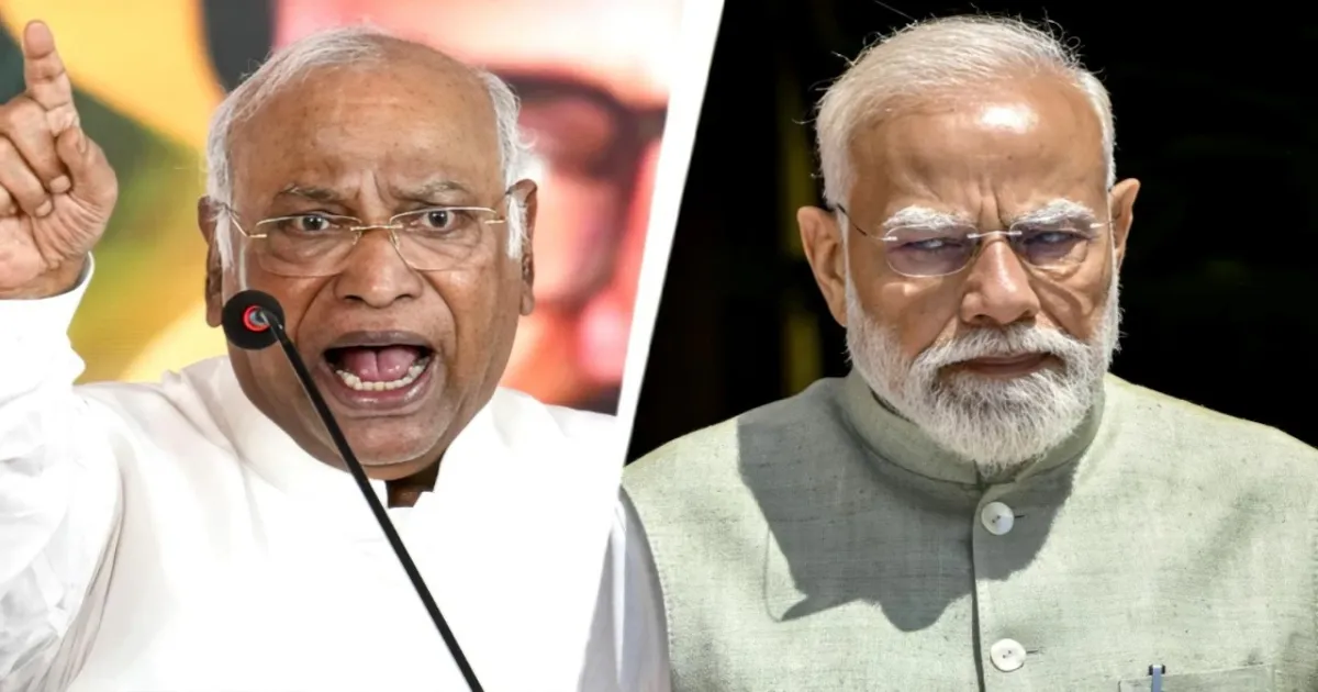 Mallikarjun Kharge Faces Political Backlash Over ‘Baap’ Remark Against PM Modi