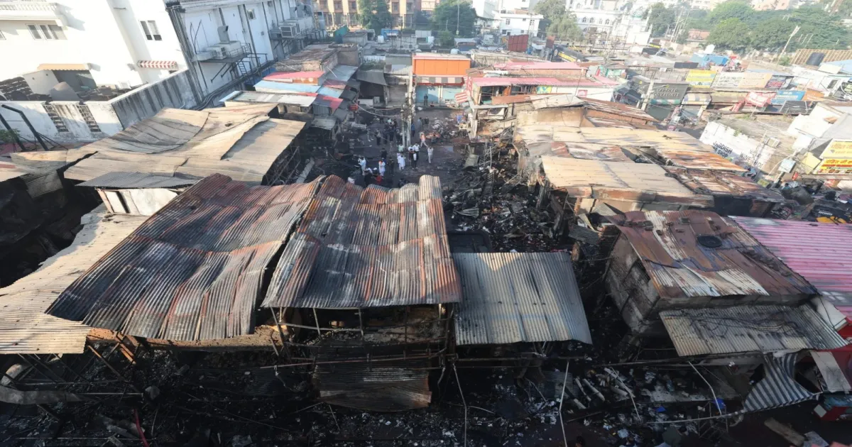 Jammu Market Fire Near Railway Station Damages Around 40 Shops
