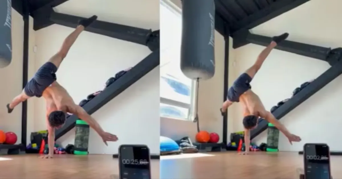 Colombian Man Breaks World Record With Extraordinary Single-Arm Handstand