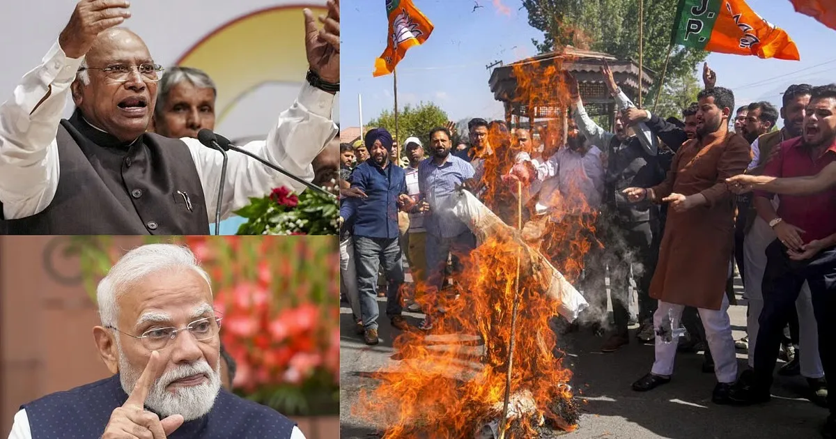BJP Intensifies Political Protest Across India Over Kharge’s Remarks About PM Modi’s Late Father