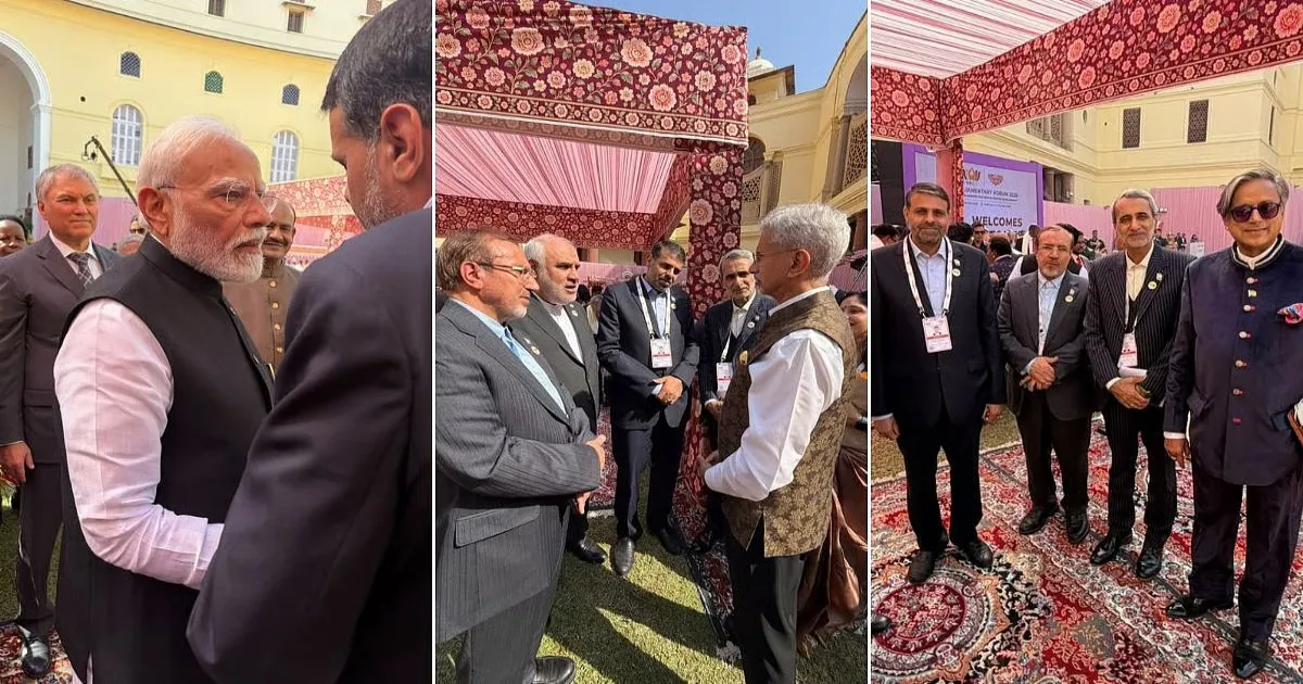 PM Modi, EAM Jaishankar and Shashi Tharoor Meet Iranian Delegation at BRICS Forum