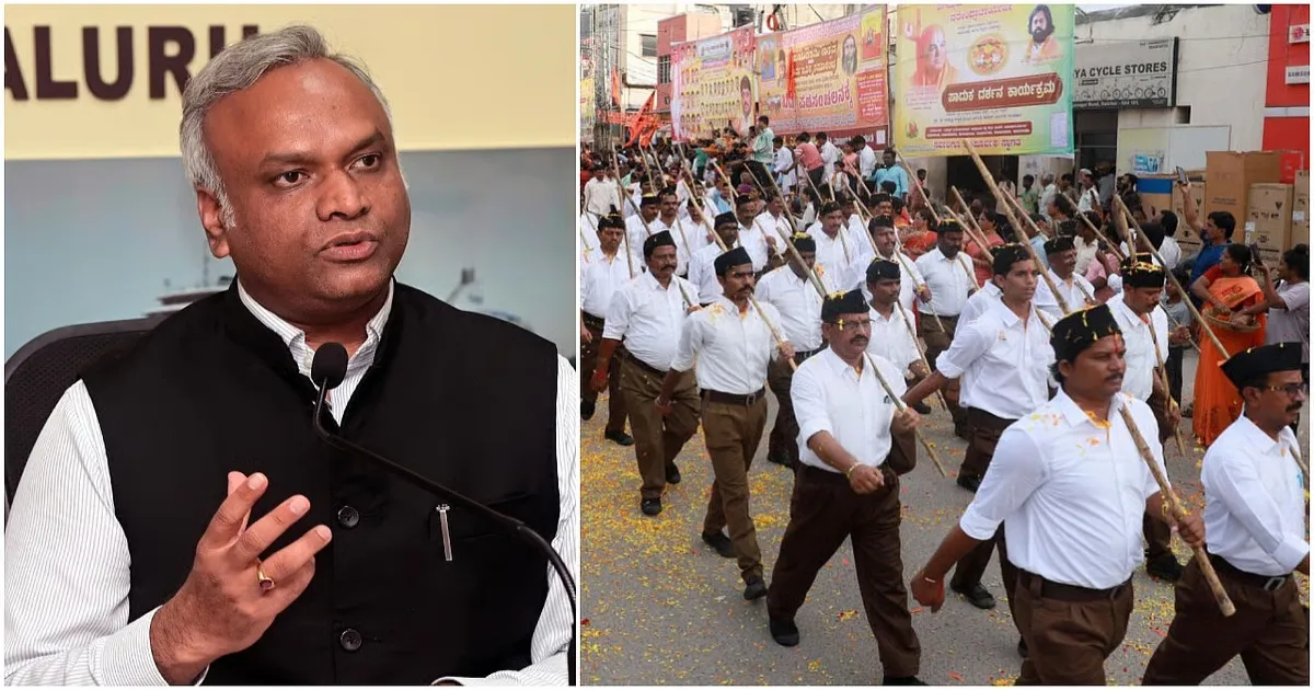Priyank Kharge Challenges RSS To Register Formally, Calling It The World’s Biggest NGO
