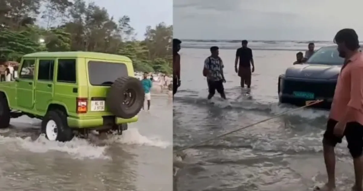 How the Muzhappilangad Beach Incident Highlights EV Limitations on Shifting Terrain