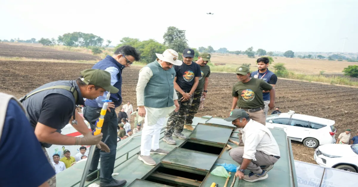 Madhya Pradesh CM Visits Shajapur To Inspect Blackbuck Rescue And Relocation