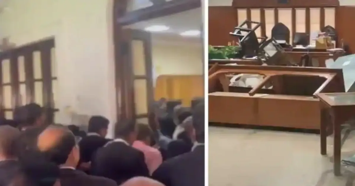 Courtroom Furniture Damaged As Allahabad HC Lawyers Protest Alleged Judge Misconduct