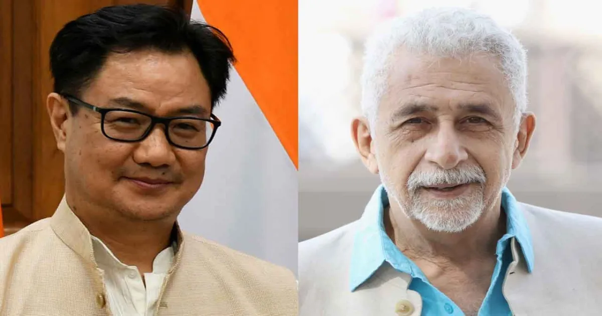 Rijiju Criticises Naseeruddin Shah Over ‘Dimagi Naxal’ Video And Its Political Implications