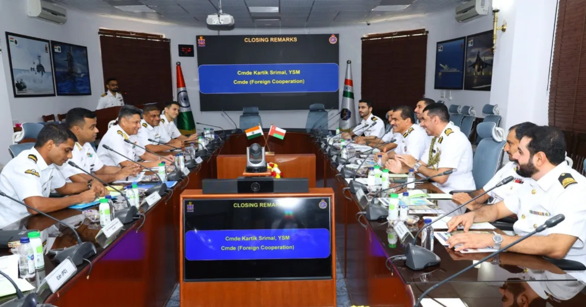 India And Oman Hold Navy Staff Talks To Strengthen Maritime Cooperation