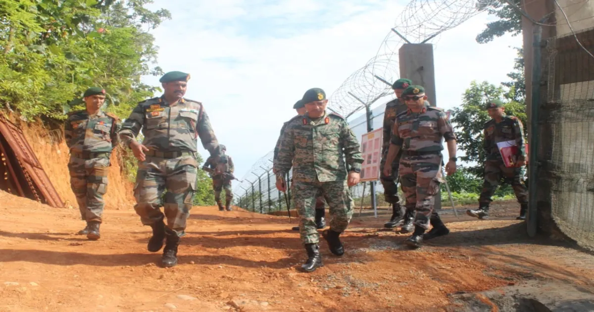 Manipur Border Security Under Review As Assam Rifles Chief Inspects Fencing Progress
