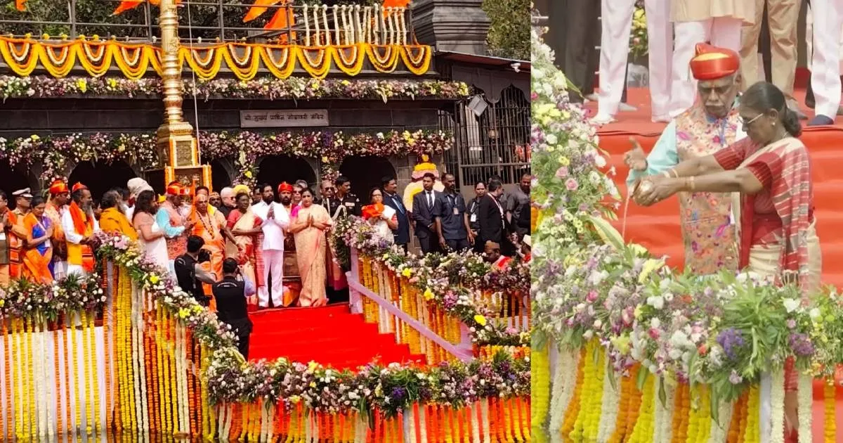 President Droupadi Murmu Hoists Sacred Flag At Nashik Ahead Of Simhastha Kumbh Mela