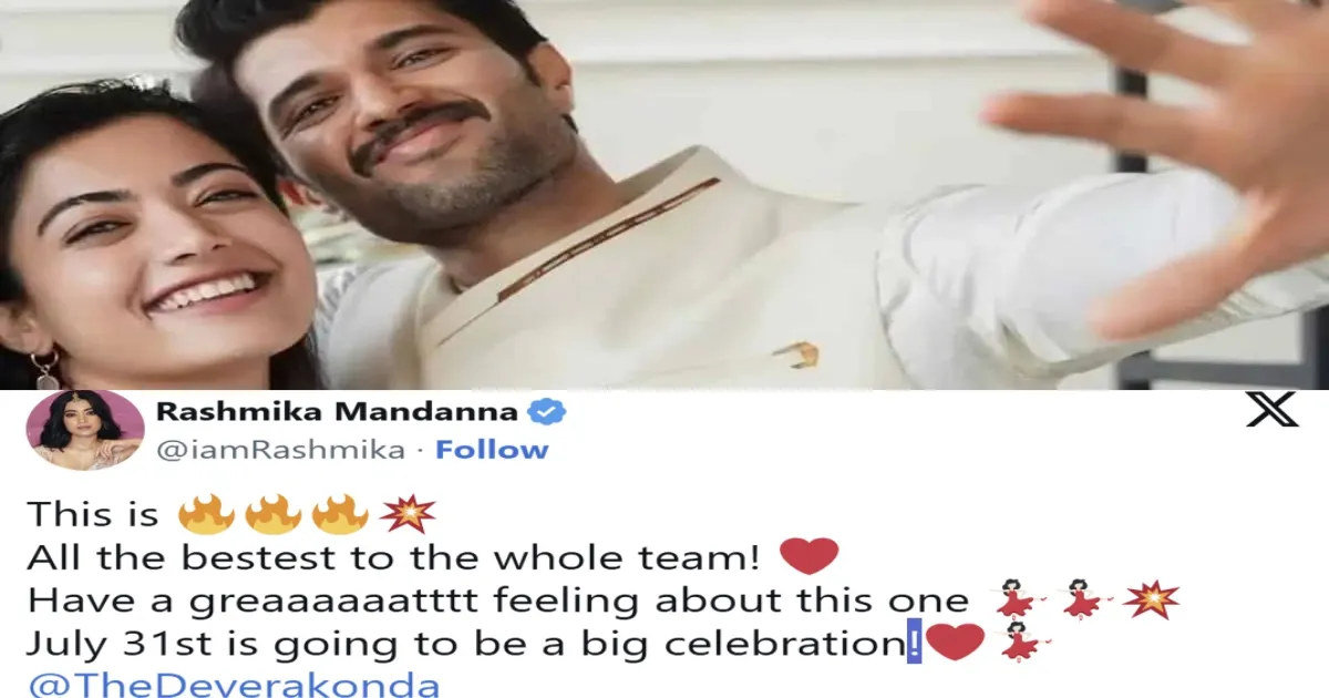 Rashmika Mandanna’s Adorable Reaction to Vijay Deverakonda’s Explosive Kingdom Teaser